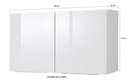 KOCHSTATION Hängeschrank KS-Brindisi 100 cm breit, 2 Türen 5