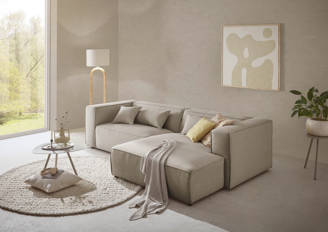 LeGer Home by Lena Gercke Ecksofa PIARA | Beige
