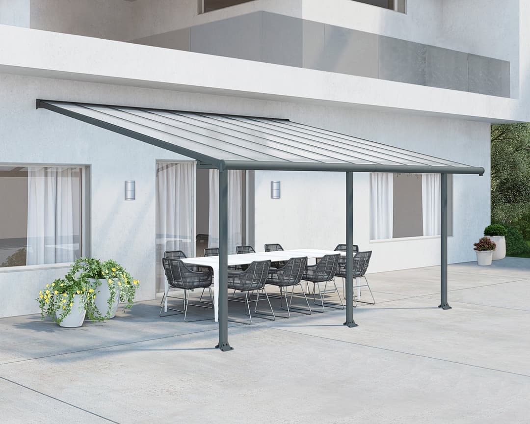 Palram - Canopia Terrassendach Olympia 3x5.4 | Grau