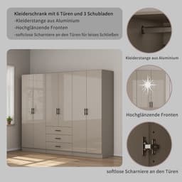 OTTO home Kleiderschrank Trento | Beige