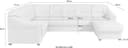 sit&more Wohnlandschaft Savona U-Form | Beige 4