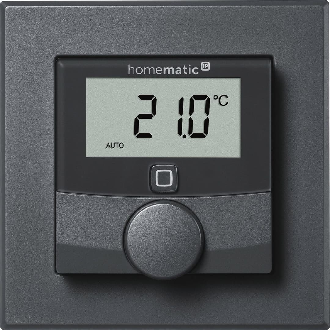 Homematic IP Heizkörperthermostat Wandthermostat mit | Grau
