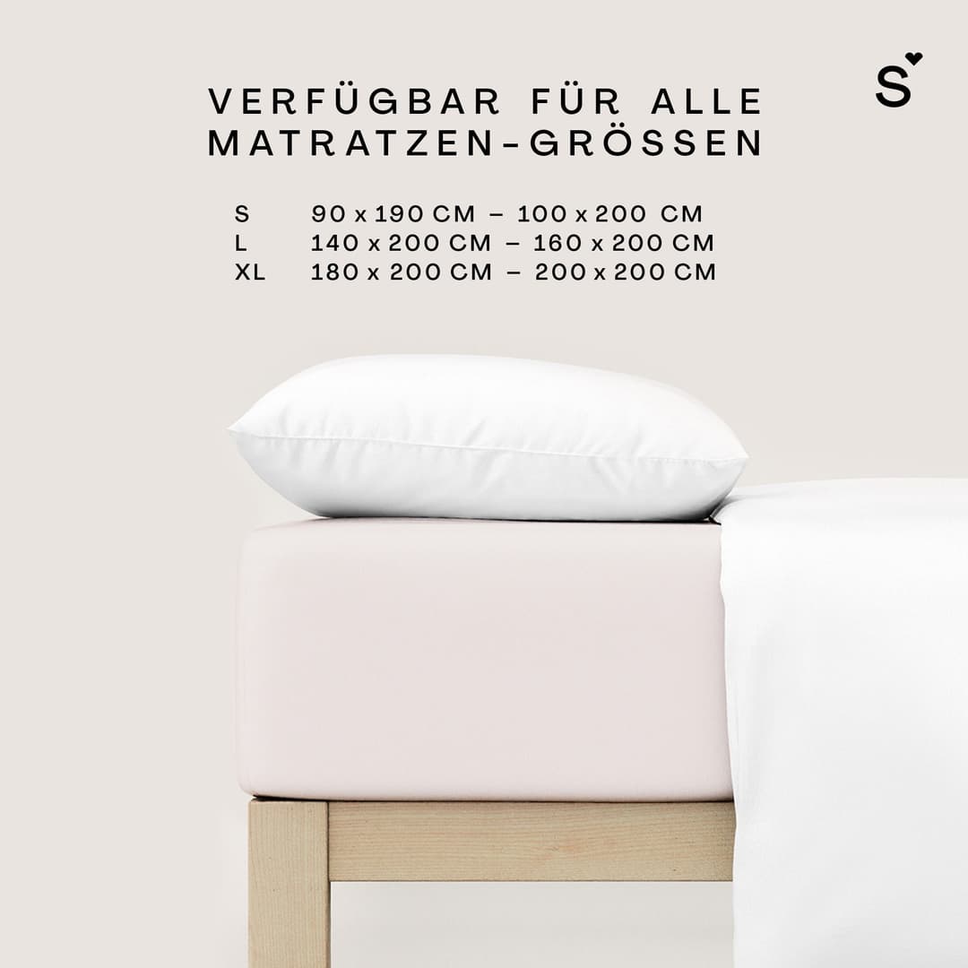 Schlafgut Basic Cotton Spannbettlaken | Beige