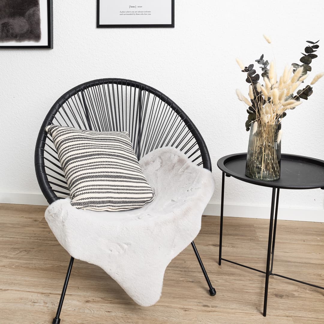 ASTRA Elda Kunstfellteppich | Silber