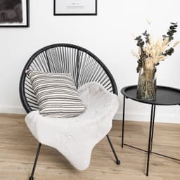 ASTRA Elda Kunstfellteppich | Silber