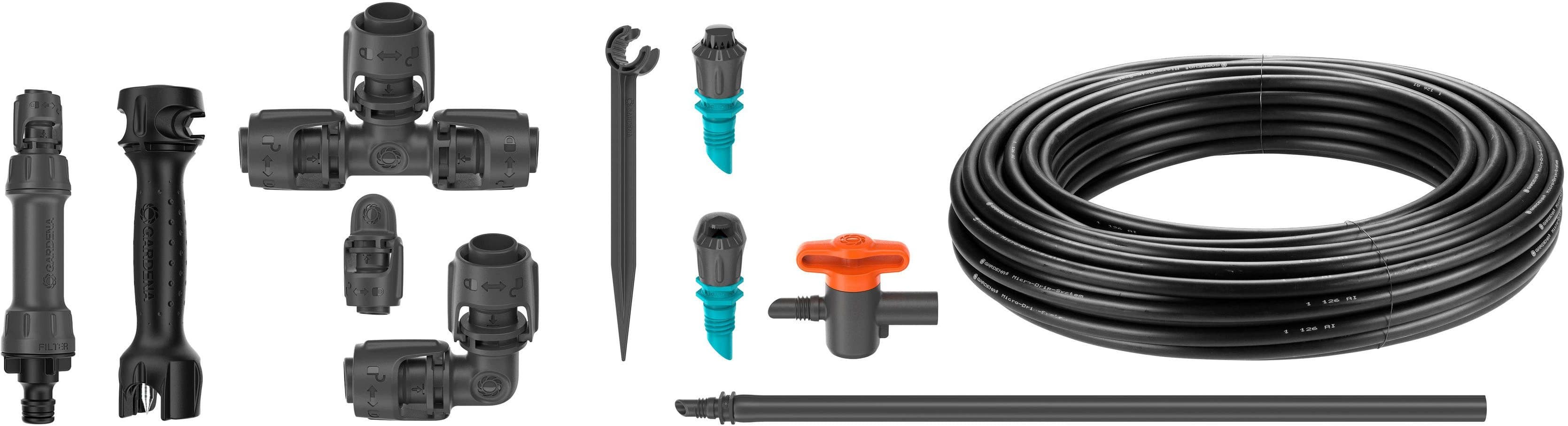 GARDENA Bewässerungssystem Tropfbewässerung Set | Schwarz