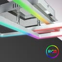 B.K.Licht BK_FR1320 WiFi LED-Deckenleuchte | Silber 2