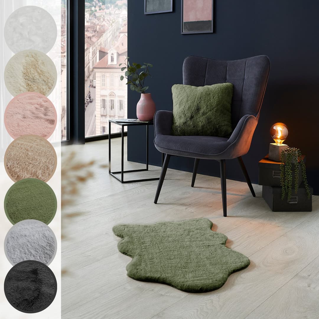 LUXOR living Fellteppich Novara | Grün