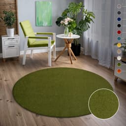 Sanat Teppich Uni | Grün