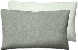 Biberna Kissenbezug Hermal Flanell | Grau
