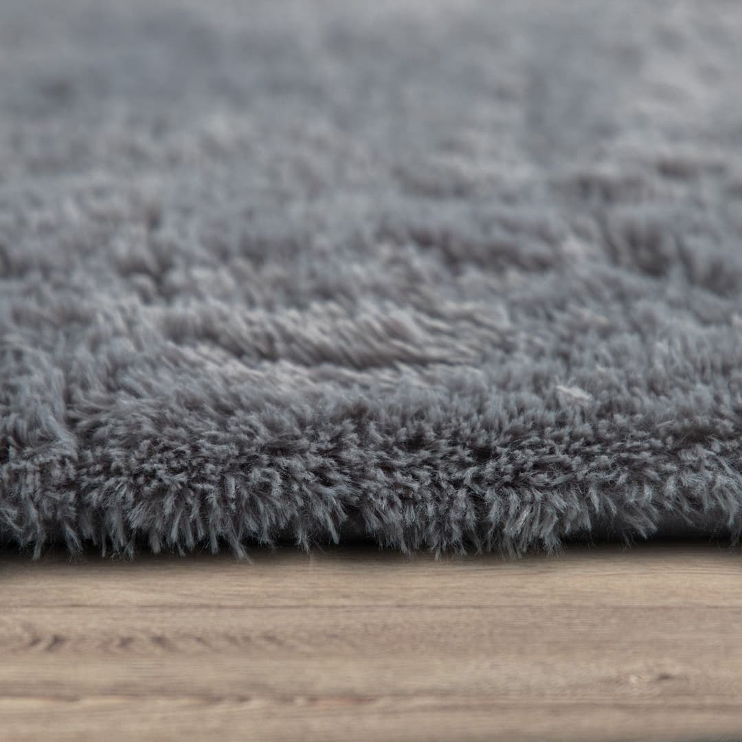 Paco Home Hochflor-Teppich Silky 591 | Grau