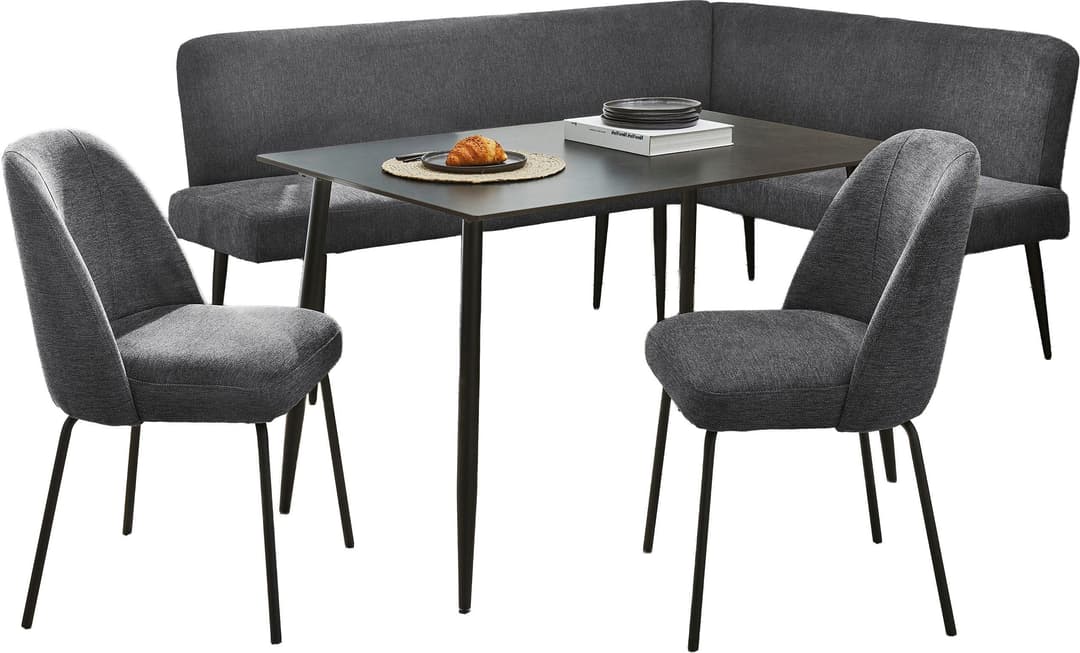 OTTO home Eckbankgruppe Melvin | Schwarz