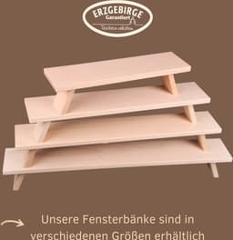 Weigla Schwibbogen-Fensterbank | Holztöne