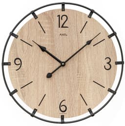 AMS Wanduhr W9616SO | Holztöne