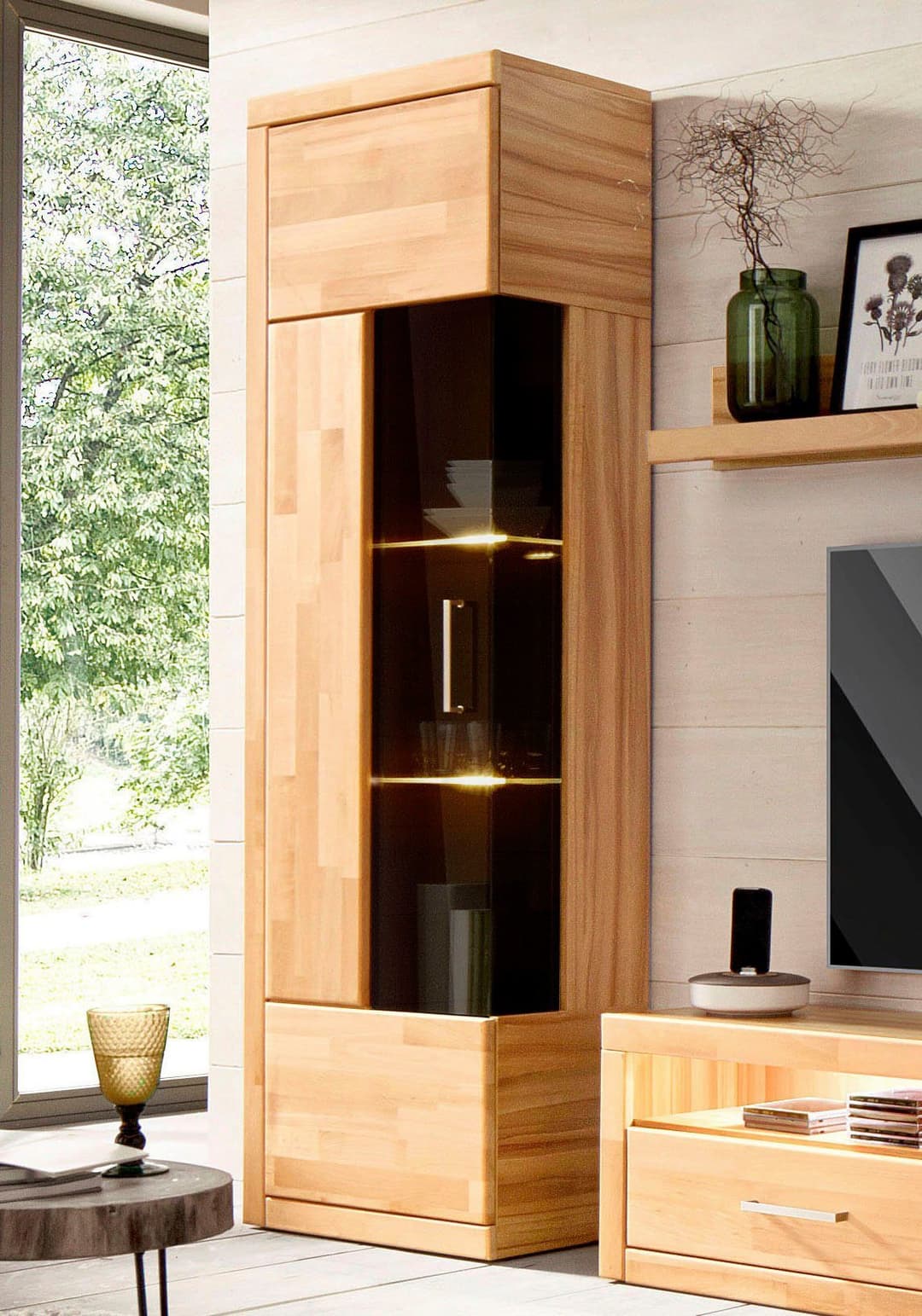 Vitrine Ribe | Holztöne