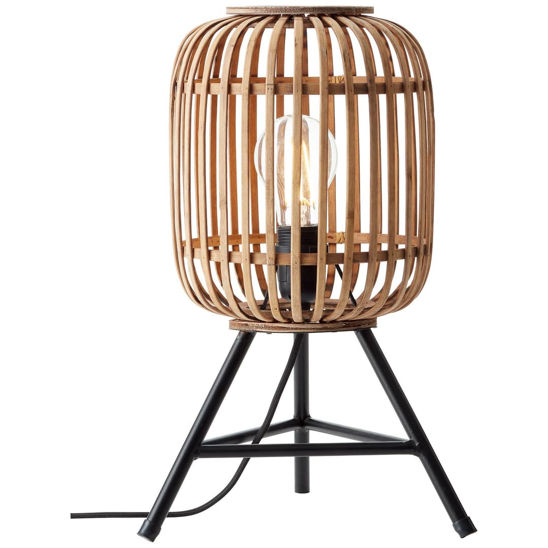 Brilliant Tischleuchte Woodrow | Braun