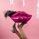 Kare Design Tischvase Vase Lips Pink 28cm | Pink 3