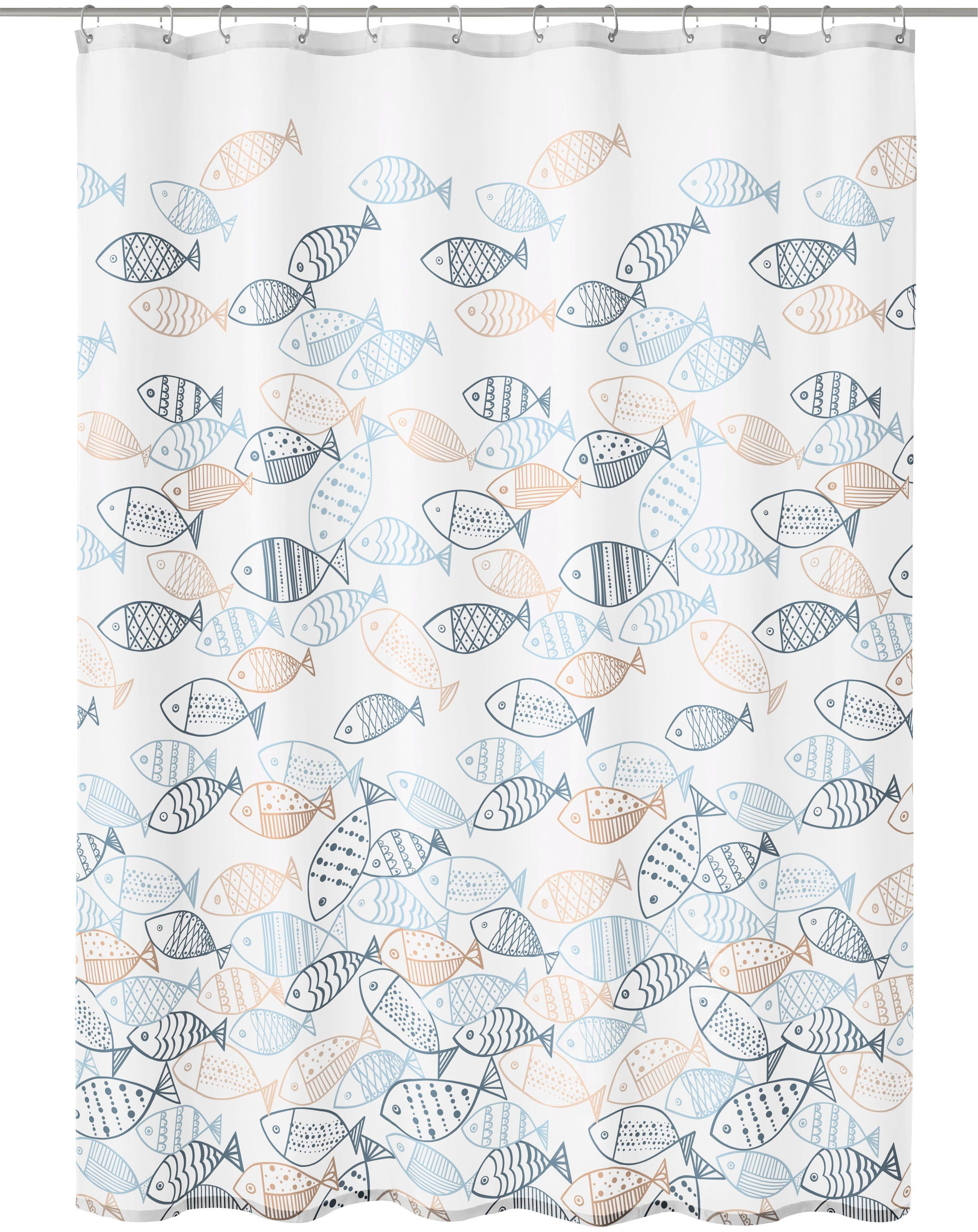 Kleine Wolke Duschvorhang Sardinas | Mehrfarbig