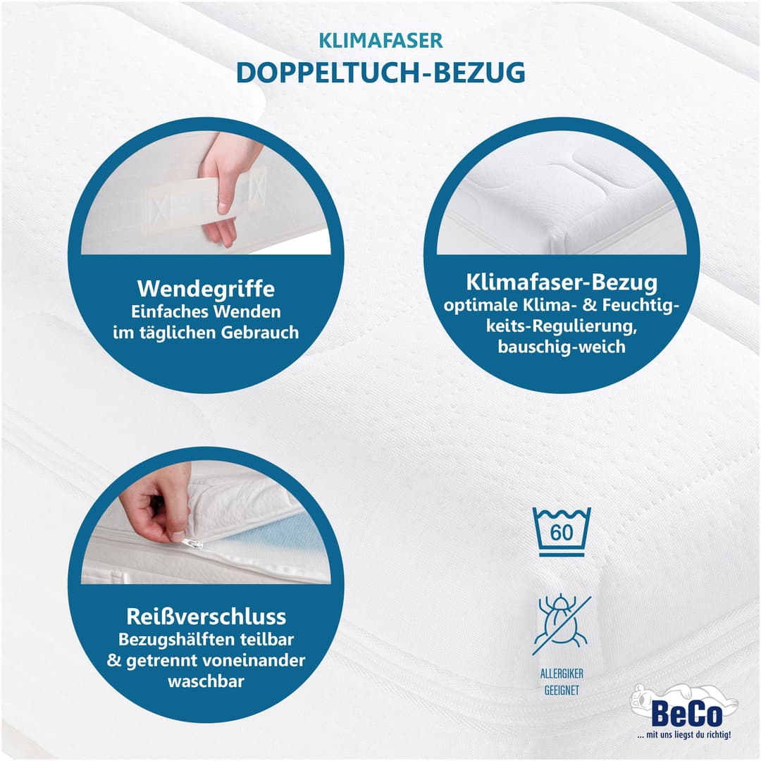 Taschenfederkernmatratze Royal Komfort Gel – GOLD TFK-Matratze mit