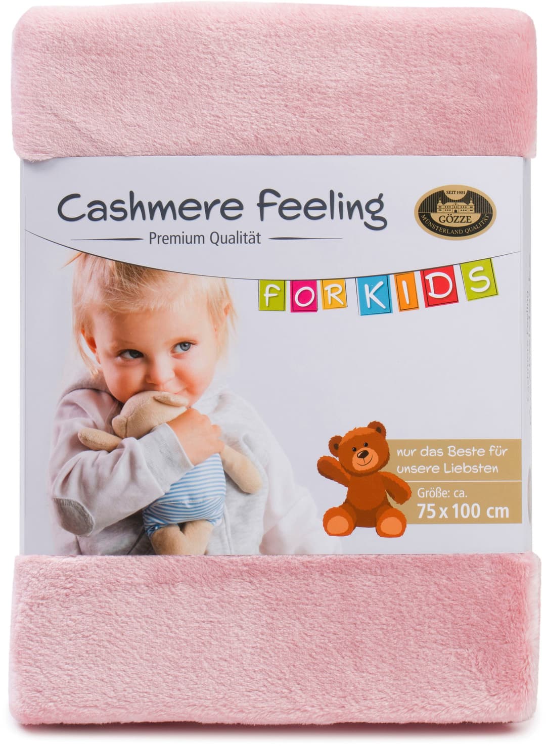 Kinderdecke Premium Cashmerefeeling | Rosa