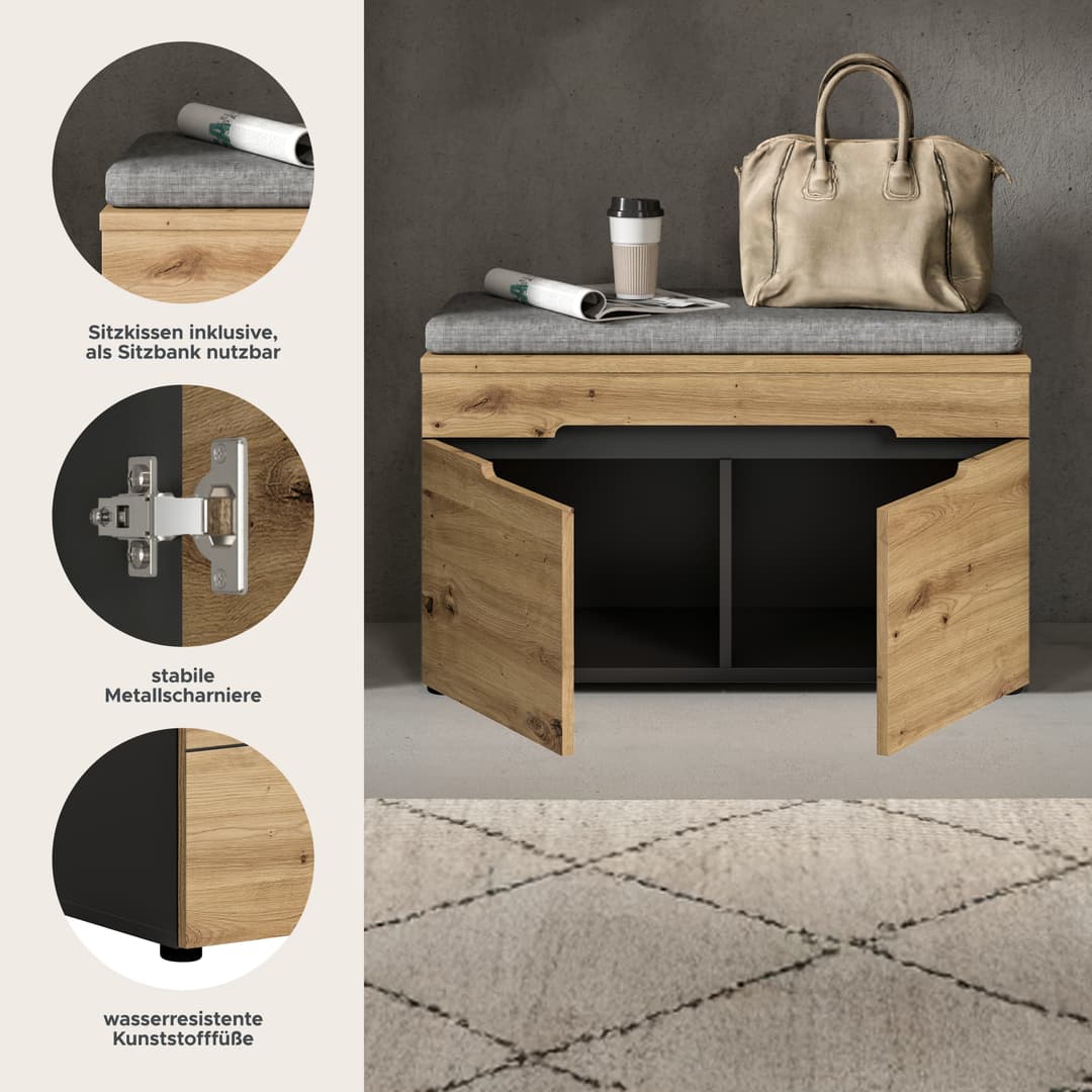 Home affaire Sitzbank REHAT | Braun