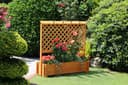 promadino Spalier Pergola mit Pflanzkasten | Braun 4