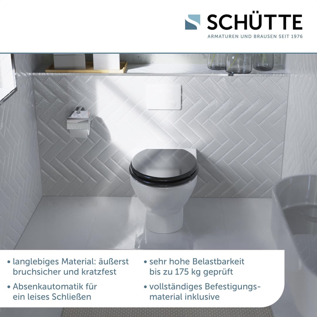 Schütte WC-Sitz SPIRIT | Schwarz