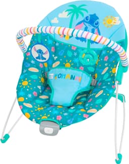 Bright Starts Babywippe Stitch Ohana Paradise Vibrating Bouncer | Blau