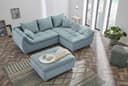 Jockenhöfer Gruppe Ecksofa Genua | Blau