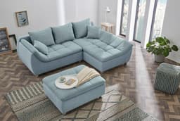 Jockenhöfer Gruppe Ecksofa Genua | Blau