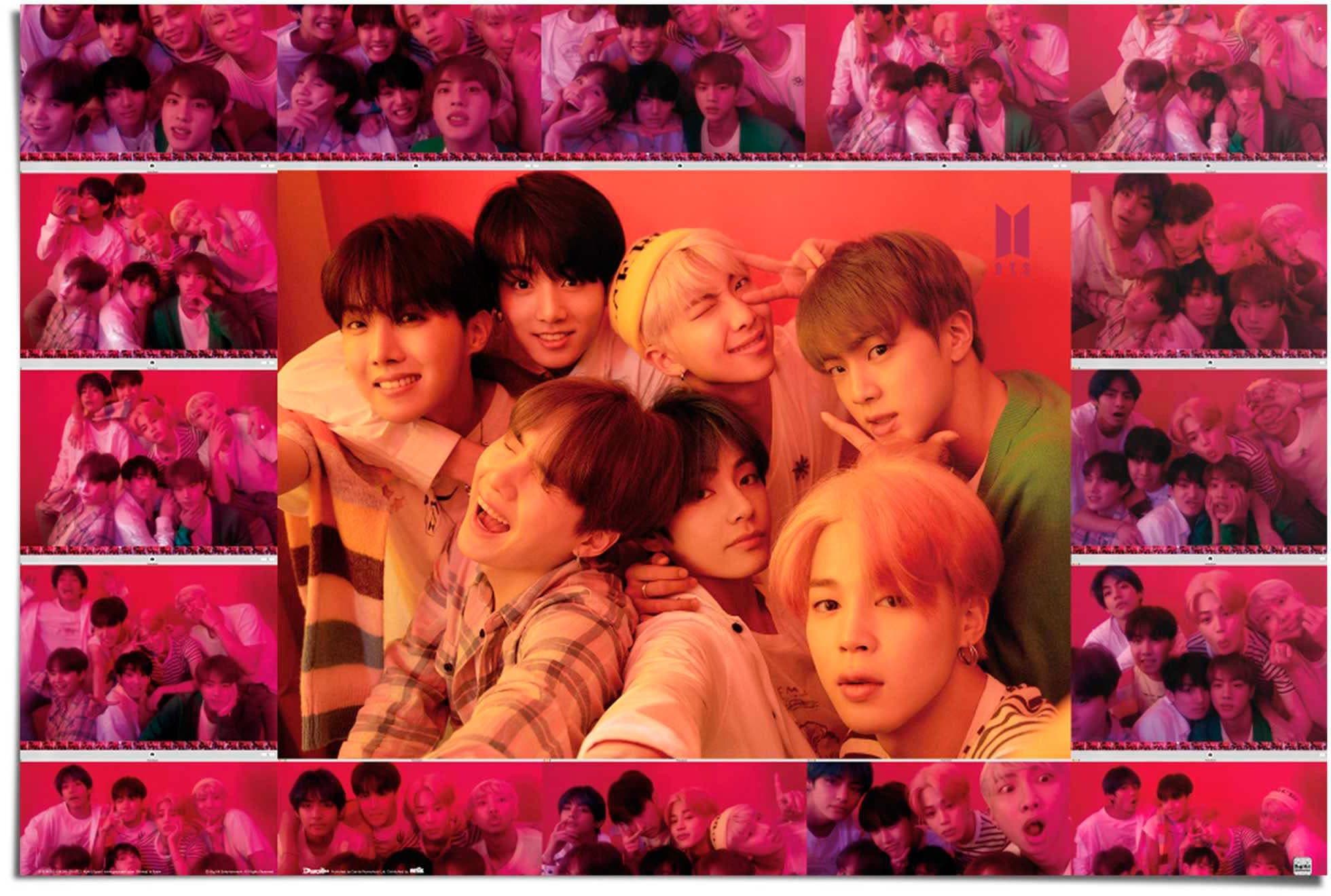 Reinders! Poster BTS selfie | Mehrfarbig