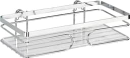 Wenko Duschablage Premium, 1 Etage | Silber