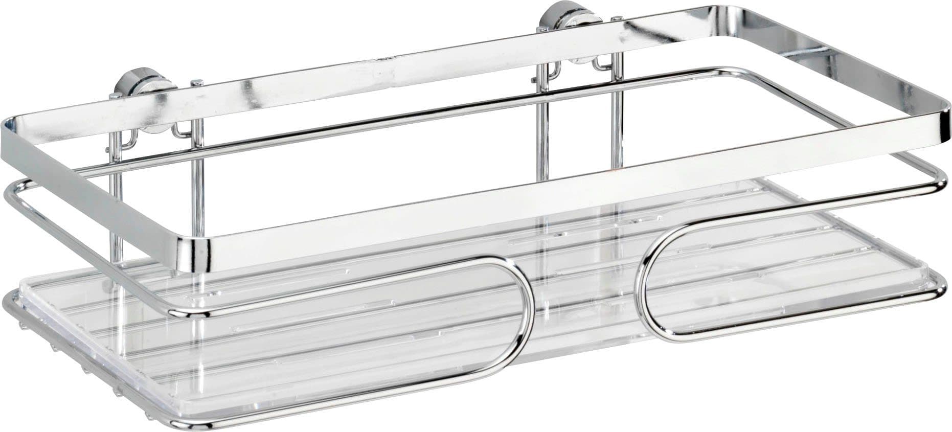 Wenko Duschablage Premium, 1 Etage | Silber