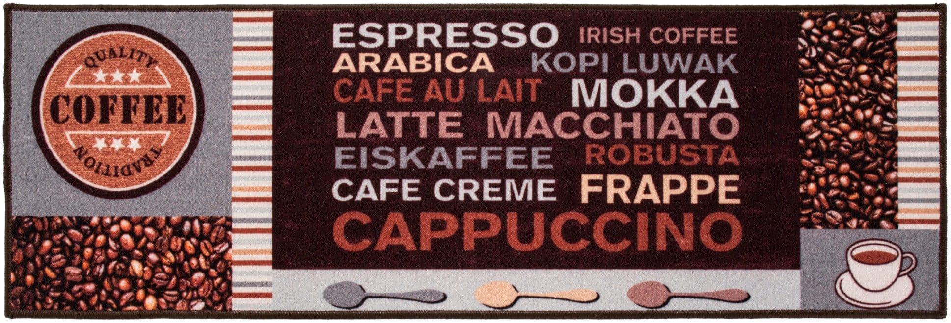 Andiamo Küchenläufer Cafe Creme | Grau