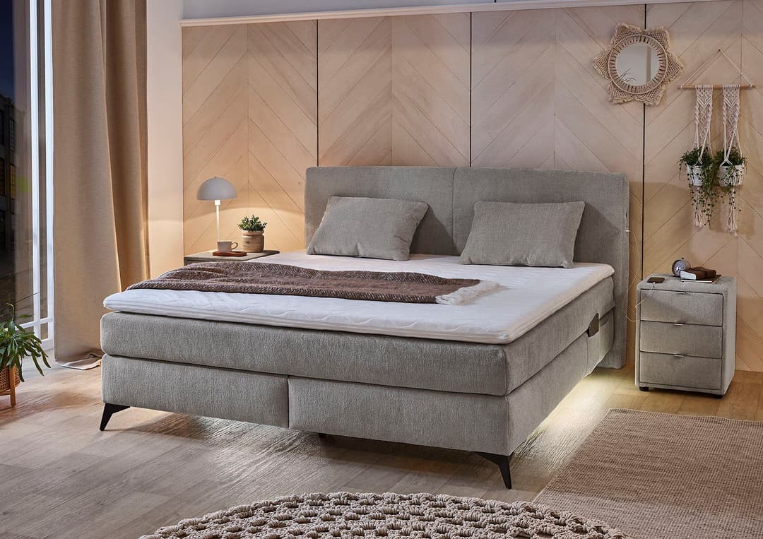 Jockenhöfer Gruppe Boxspringbett Kira | Grau