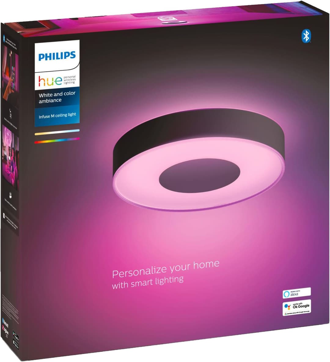 Philips Hue Infuse Deckenleuchte M | Schwarz