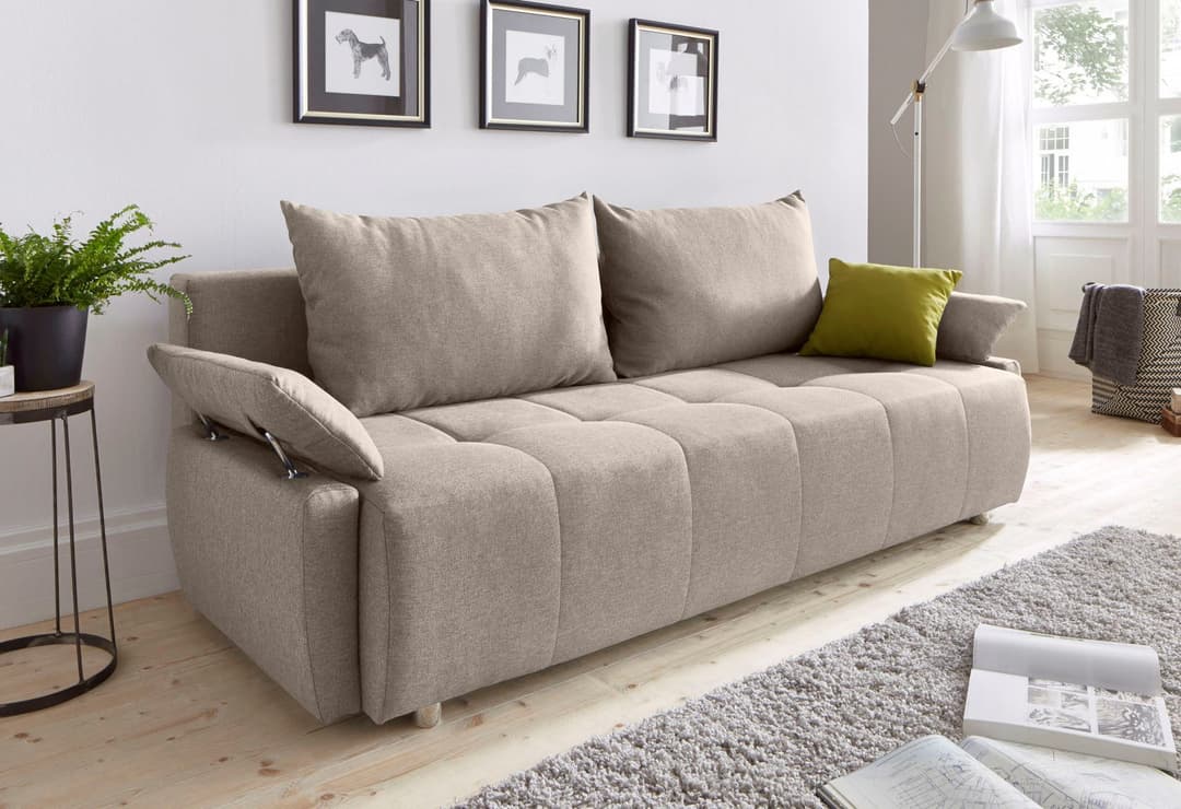 COLLECTION AB Schlafsofa Funtastic | Beige
