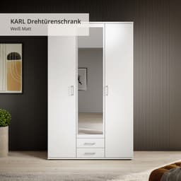 Schlafkontor Kleiderschrank Karl | Weiß