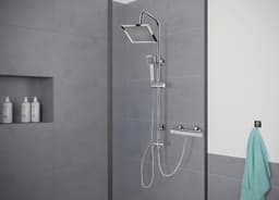 CORNAT Duschsystem Carballo | Silber