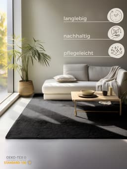 HANSE Home Teppich Jaipur Juteteppich | Schwarz