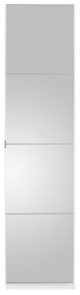 priess Kleiderschrank Malaga mit Spiegelfront | Weiß