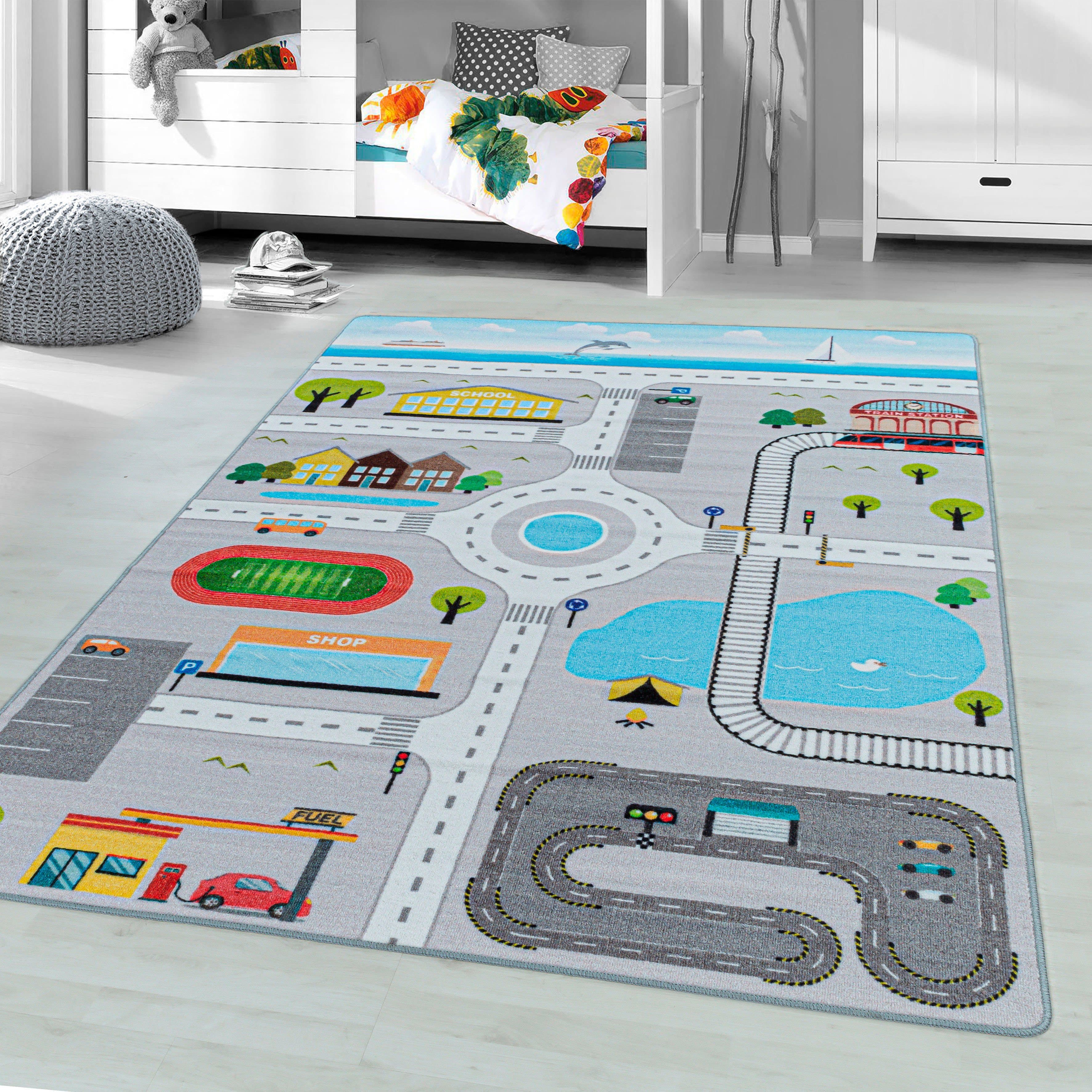 Ayyildiz Teppiche Kinderteppich PLAY 2902 | Grau