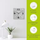 Artland Wanduhr Grauer Beton | Grau 5