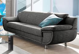 TRENDMANUFAKTUR 3-Sitzer Rondo | Grau