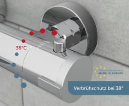 Schütte London Thermostat Wannenarmatur | Metall