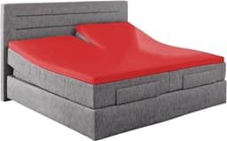 Primera Spannbettlaken Elasthan-Feinjersey Split Topper | Rot
