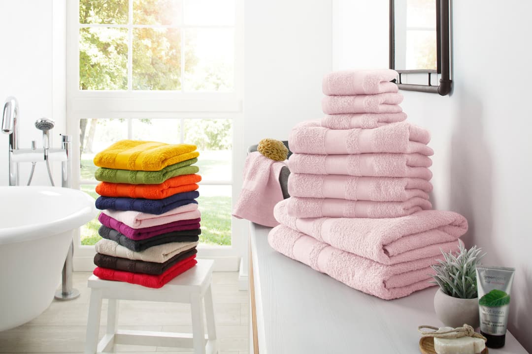 OTTO home Handtuch Set Vanessa | Rosa