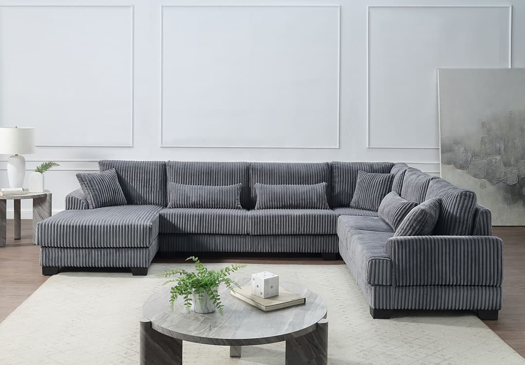 ATLANTIC home collection Wohnlandschaft Miron | Grau