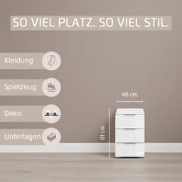 OTTO home AGORDO Nachtkommode | Weiß