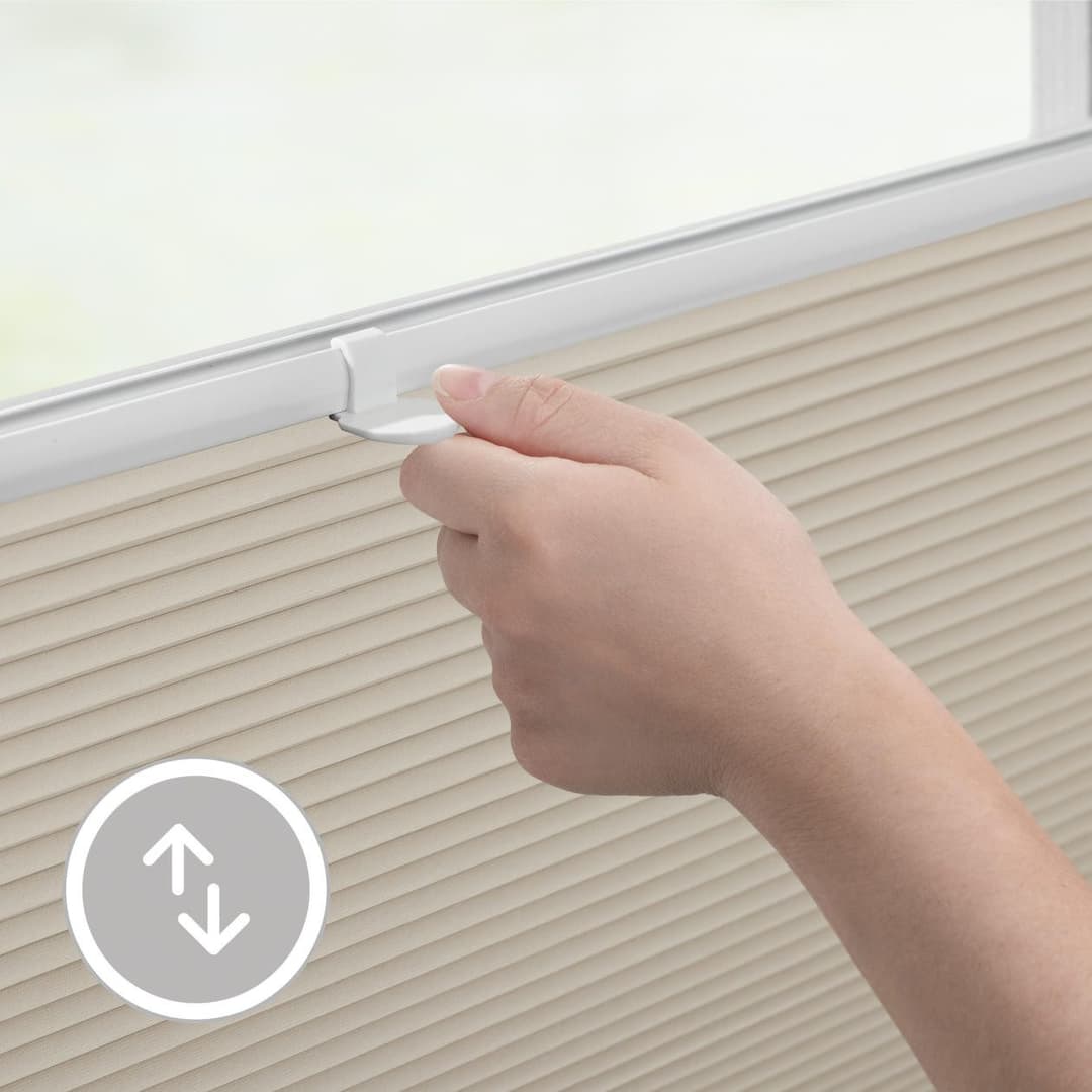 LICHTBLICK ORIGINAL Wabenplissee Thermo-Plissee Klemmfix | Beige